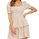Lantern Sleeve Swing Mini Dress - Zeagoo (Us Only)