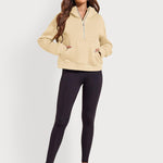 Zeagoo Womens Half Zip Cropped Hoodies