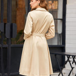 Zeagoo Women's Trench Coats Double-Breasted Long Coat with Belt (Us Only)