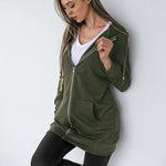Zeagoo Zip Up Hoodies Long Fleece Jacket