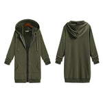 Zeagoo Zip Up Hoodies Long Fleece Jacket