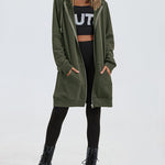 Fleece Hoodies Tunic Long Hoodie Jacket - Zeagoo (Us Only)