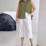 Sleeveless Button Down Tank Tops - Zeagoo (Us Only)