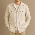 Sandro Striped Utility Overshirt
