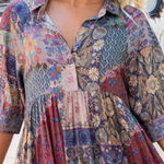 Floral-print Cotton Midi Dress
