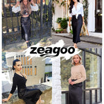 Satin Zipper Elegant Work Skirts - Zeagoo (US Only)
