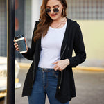 Zip Up Hooded Sweatshirts Thin Jacket - Zeagoo (Us Only)
