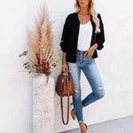 Faux Bomber Zip Up Lightweight Jacket Coat with Pockets - Zeagoo (Us Only)