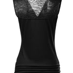 Ruched Cowl Neck Tank Tops - Zeagoo (Us Only)
