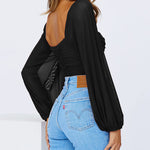 Tie Knot Ruched Crop Tube Top - Zeagoo (Us Only)
