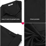 Satin Silk Button Down Shirts - Zeagoo (Us Only)