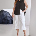 Sleeveless Button Down Tank Tops - Zeagoo (Us Only)