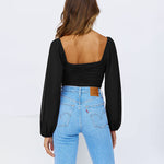 Tie Knot Ruched Crop Tube Top - Zeagoo (Us Only)