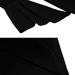 Zeagoo Women's Sexy V-Neck Pleated Front Long Bell Sleeve Blouse Tops