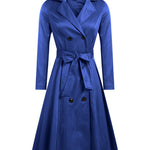 Zeagoo Women's Trench Coats Double-Breasted Long Coat with Belt (Us Only)