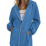 Zeagoo Zip Up Hoodies Long Fleece Jacket