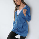 Zeagoo Zip Up Hoodies Long Fleece Jacket