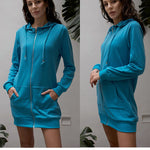 Zeagoo Zip Up Hoodies Long Fleece Jacket
