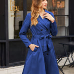 Zeagoo Women's Trench Coats Double-Breasted Long Coat with Belt (Us Only)
