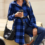 Zeagoo Womens Shacket Jacket Long Sleeve Flannel Shirt