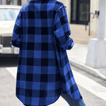 Zeagoo Womens Shacket Jacket Long Sleeve Flannel Shirt