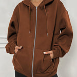 Zeagoo Women's Oversized Zip Up Hoodies