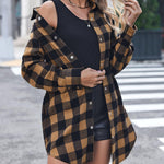 Zeagoo Womens Shacket Jacket Long Sleeve Flannel Shirt