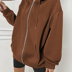 Zeagoo Women's Oversized Zip Up Hoodies