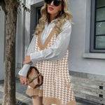Zeagoo Womens Sweater Vest Dress Pattern Knitted Dress