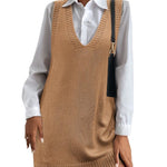 Zeagoo Womens Sweater Vest Dress Pattern Knitted Dress
