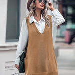 Zeagoo Womens Sweater Vest Dress Pattern Knitted Dress