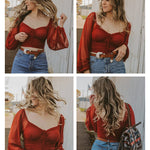 Tie Knot Ruched Crop Tube Top - Zeagoo (Us Only)