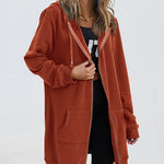Zeagoo Zip Up Hoodies Long Fleece Jacket