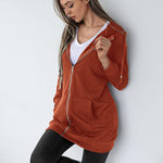 Zeagoo Zip Up Hoodies Long Fleece Jacket