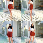 Mini Length A-Line Zipper Short Skirt- Zeagoo (Us Only)