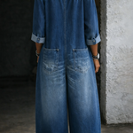 Elena™ | Off-the-shoulder denim jumpsuit