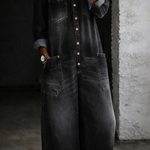 Elena™ | Off-the-shoulder denim jumpsuit