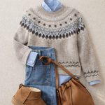 Elara | Heritage Nordic Knit Sweater