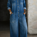 Sophia™ | Off-the-shoulder denim jumpsuit