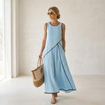 Emma Velvet™ Elegant Striped Dress