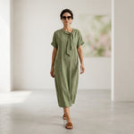 Emma Velvet™ Elegant Dress with Pockets