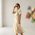 Emma Velvet™ Elegant Dress with Pockets