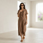 Emma Velvet™ Elegant Dress with Pockets