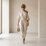 Off-white Linen Set