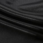 Men's Pu Leather Stitching Zip-up Round Neck Long-sleeved T-shirt