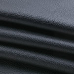 Men's Pu Leather Stitching Zip-up Round Neck Long-sleeved T-shirt