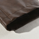 Men's Vintage Zipper PU Leather Jacket
