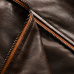 Men's Vintage Zipper PU Leather Jacket