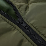 Men's Padded Stand Collar Solid Color Thermal Padded Jacket