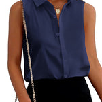 Sleeveless Button Down Tank Tops - Zeagoo (Us Only)